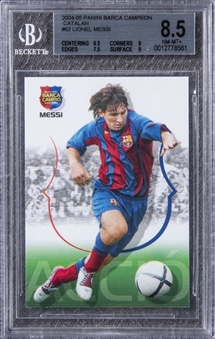 2004-05 Panini Barca Campeon "Catalan" #62 Lionel Messi Rookie Card - BGS NM-MT+ 8.5